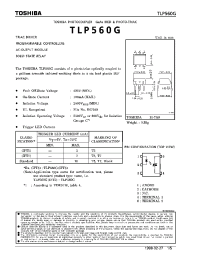 Datasheet TLP560 manufacturer Toshiba