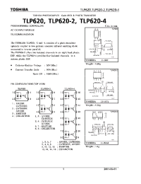 Datasheet TLP620-4 manufacturer Toshiba