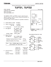 Datasheet TLP732 manufacturer Toshiba