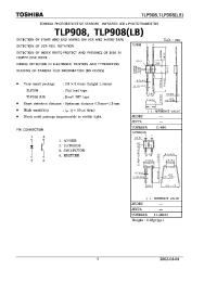 Datasheet TLP908LB manufacturer Toshiba