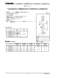Datasheet TLRME68TGF manufacturer Toshiba
