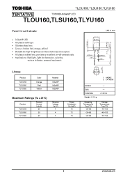 Datasheet TLSU160 manufacturer Toshiba