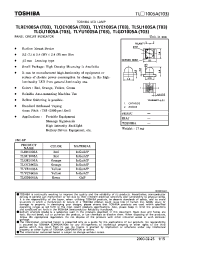 Datasheet TLYE1005A manufacturer Toshiba
