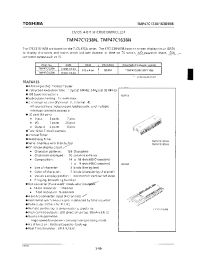 Datasheet TMP47C1638N manufacturer Toshiba