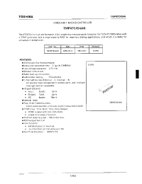 Datasheet TMP47C454AN manufacturer Toshiba