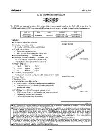 Datasheet TMP47C850N/F manufacturer Toshiba