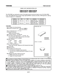 Datasheet TMP47C857F manufacturer Toshiba