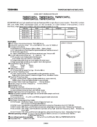 Datasheet TMP87C447U manufacturer Toshiba