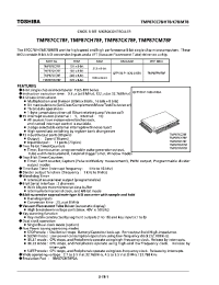 Datasheet TMP87CC78F manufacturer Toshiba