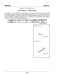 Datasheet TMP87PM29U/N manufacturer Toshiba
