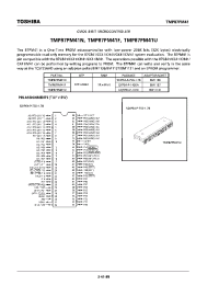 Datasheet TMP87PM41N/F/U manufacturer Toshiba