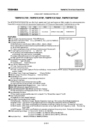 Datasheet TMP87PM70F производства Toshiba