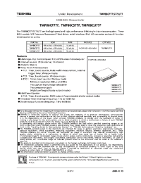 Datasheet TMP88CS77F manufacturer Toshiba