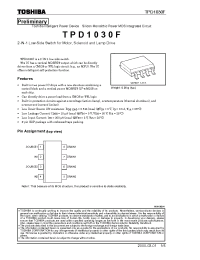 Datasheet TPD1030 manufacturer Toshiba