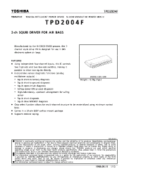 Datasheet TPD2004F manufacturer Toshiba