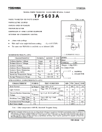 Datasheet TPS603A manufacturer Toshiba