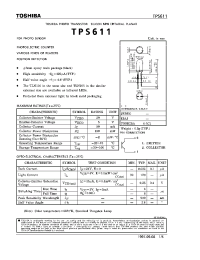 Datasheet TPS611 manufacturer Toshiba