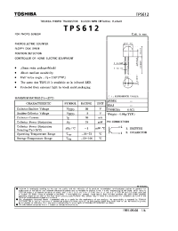 Datasheet TPS612 manufacturer Toshiba