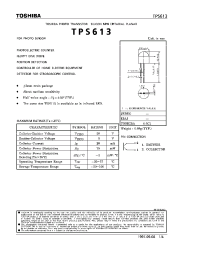 Datasheet TPS613 manufacturer Toshiba