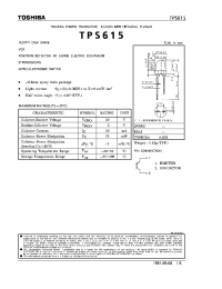 Datasheet TPS615 manufacturer Toshiba