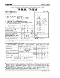 Datasheet TPS625 manufacturer Toshiba