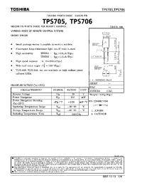 Datasheet TPS706 manufacturer Toshiba