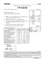 Datasheet TPS806 manufacturer Toshiba