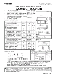 Datasheet TSA2100 manufacturer Toshiba
