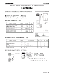 Datasheet U05NU44 manufacturer Toshiba
