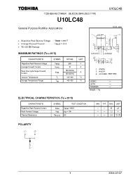 Datasheet U10LC48 manufacturer Toshiba