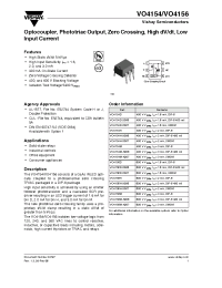 Datasheet VO4154H-X006 производства Toshiba