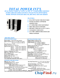 Datasheet HSU250-T033II manufacturer Total Power