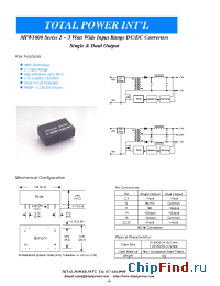 Datasheet MIW1012 manufacturer Total Power