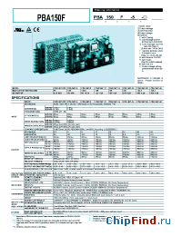Datasheet PBA150F производства Total Power