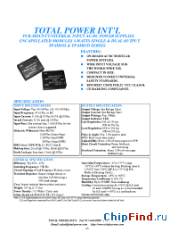 Datasheet TPAM05S-050100 manufacturer Total Power