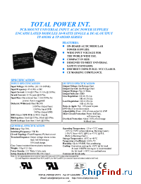 Datasheet TPAM10D-033120 manufacturer Total Power