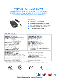 Datasheet TPES22-150160 manufacturer Total Power