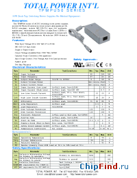 Datasheet TPMPU50-101 manufacturer Total Power