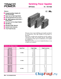 Datasheet ESP100-12S manufacturer Traco