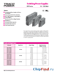 Datasheet ESP36-48SN производства Traco