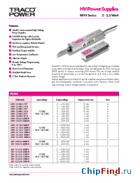 Datasheet MHV производства Traco