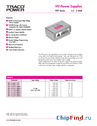Datasheet PHV12-0.5K1000P manufacturer Traco