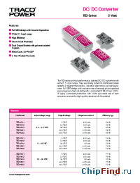 Datasheet TED2412 manufacturer Traco