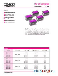 Datasheet TEM2-1211 manufacturer Traco