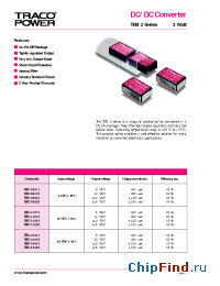 Datasheet TEM3-0512 производства Traco