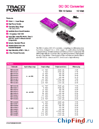 Datasheet TEN10-1222 manufacturer Traco