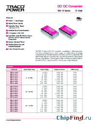 Datasheet TEN15-2421 производства Traco