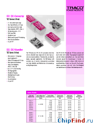 Datasheet TET4812 manufacturer Traco