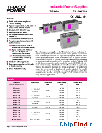 Datasheet TIS600-124 производства Traco