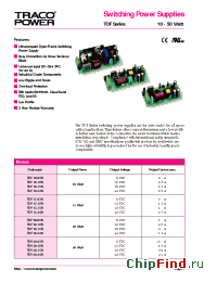 Datasheet TOF15-15S manufacturer Traco